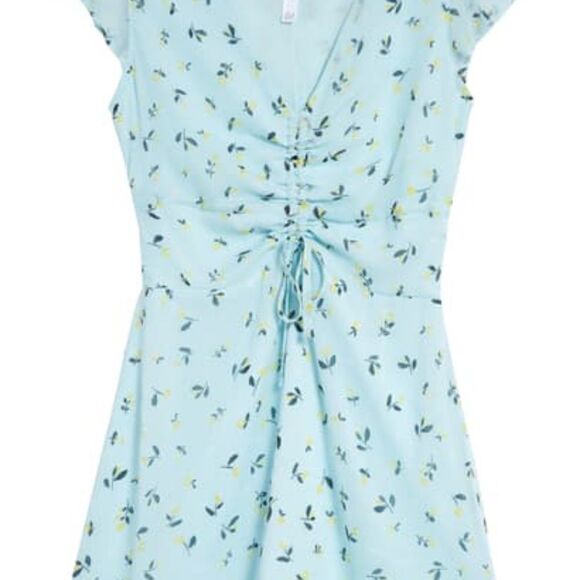 LEITH Ladies Blue Glow Nina Floral Dress - Size XXS - Picture 1 of 7
